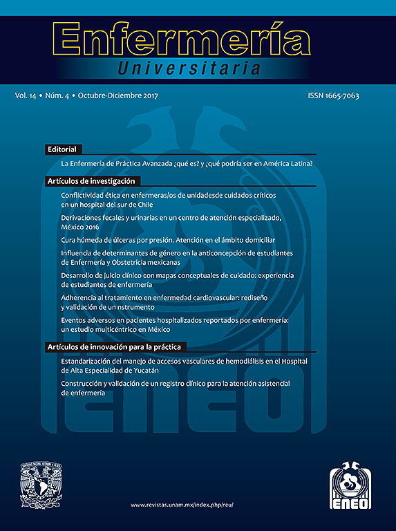 Go to journal home page - Enfermería Universitaria